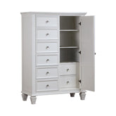 Coaster Sandy Beach 8-drawer Man's Chest Storage White Model 201308